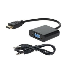 Cáp HDMI to VGA có dây audio chuyển đổi từ hdmi sang vga